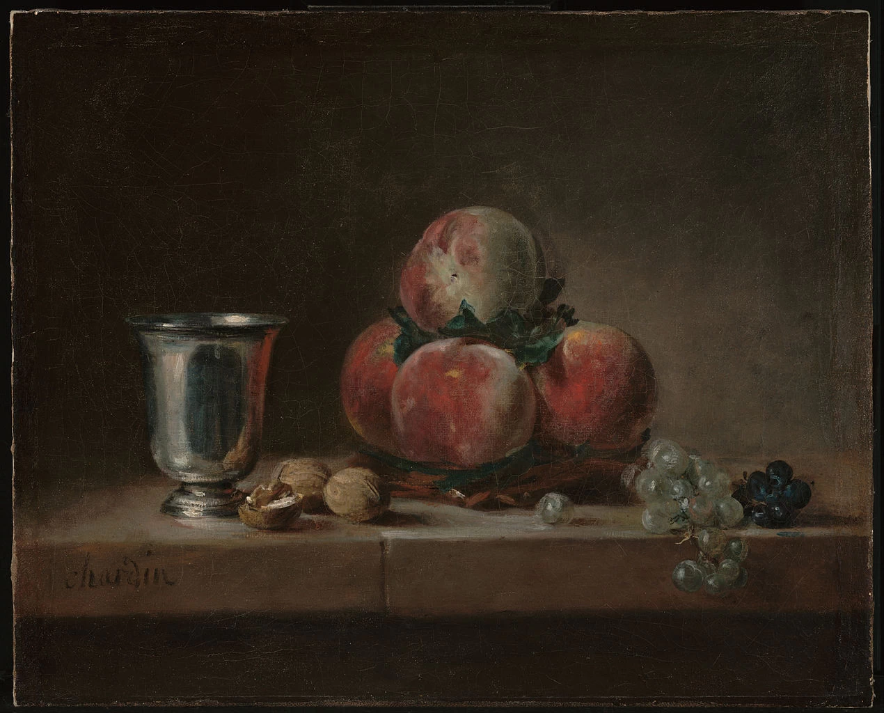 Jean Siméon Chardin - 100, Natura morta con pesche, Getty Center